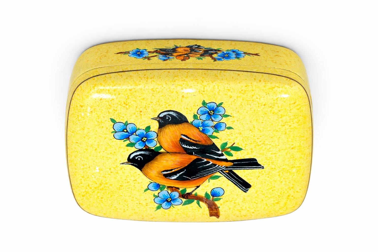 Paper mache box ,Wooden jewellery box, handmade trinket box, antique box